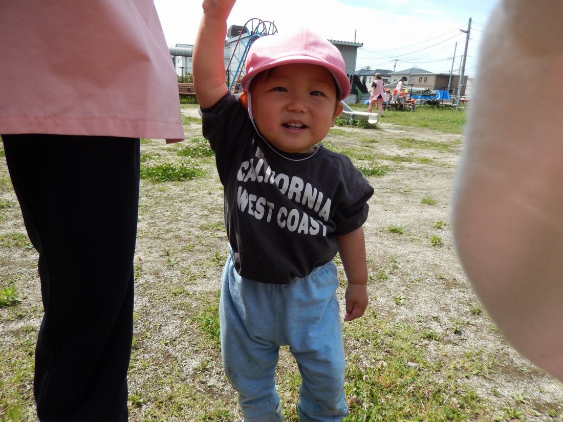 笑顔の園児