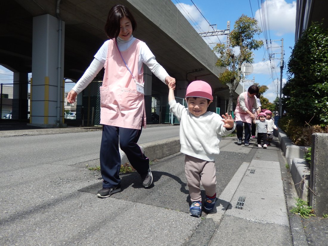 お散歩の様子